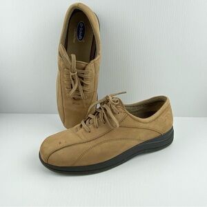 Dr Scholl's Leather Walking Shoes  Lace Up Women's 7.5W Tan Colour